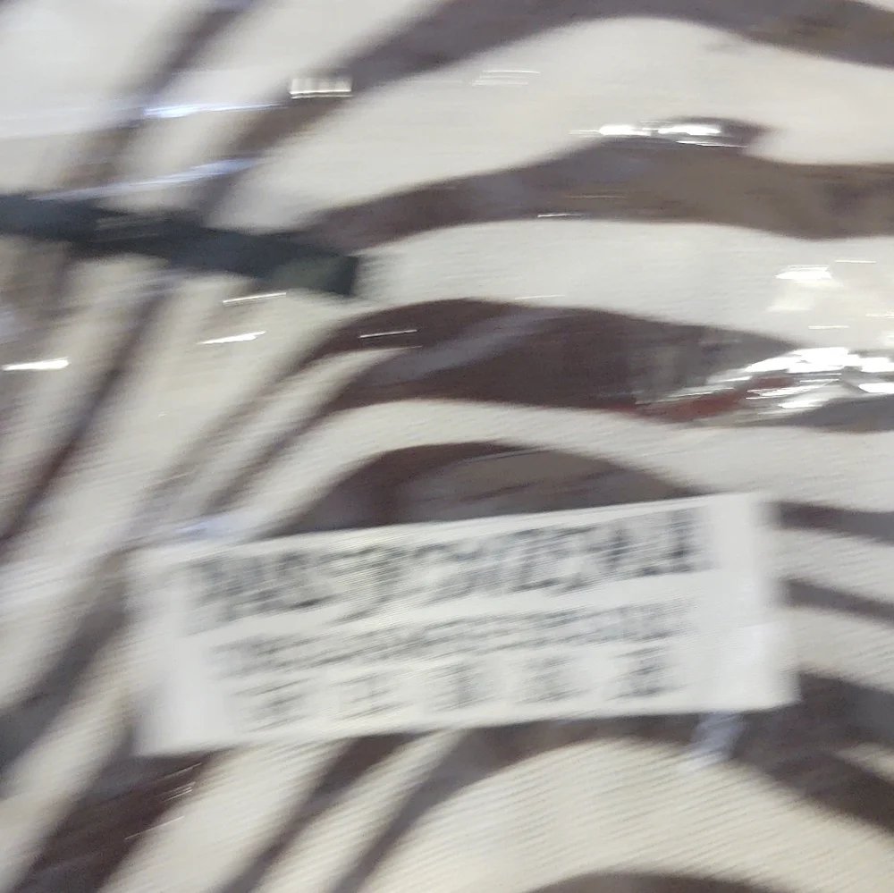 Tiger Striped Pashmina Brown & White
